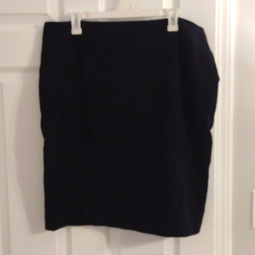 Worthington Navy Blue Pencil Skirt